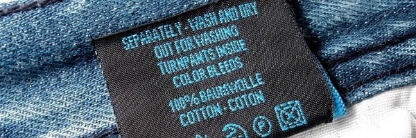 Care store label denim