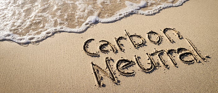 Carbon Neutral in the sand