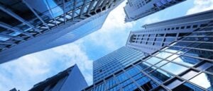 Highrise corporate buildings